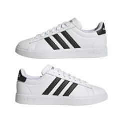 Baskets Grand Court Confortable Adidas Originals Cloudfoam -Gioseppo Chaussure Boutique adidas originals gw9195 10 footwear photography mirrored pair view white 000