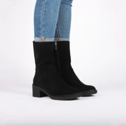 Bottes En Daim Femme Blackstone WL37 -Gioseppo Chaussure Boutique blackstone wl37.blk 0