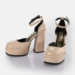 Escarpins Femme Buffalo May W Dorsay - Vegan Patent -Gioseppo Chaussure Boutique buffalo 1291463 3