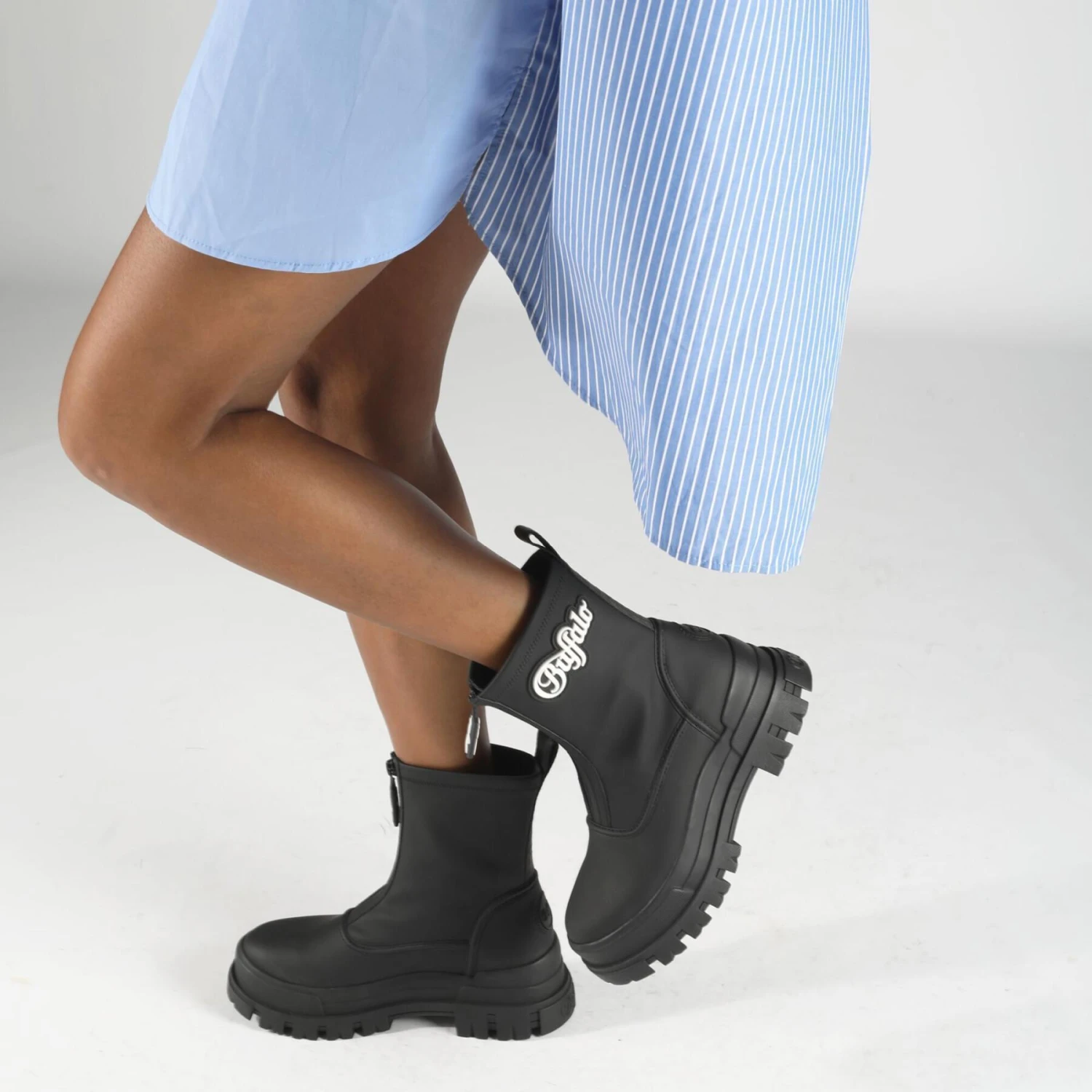 Bottes De Pluie Femme Buffalo Aspha - Vegan Rubber Nappa 4 Bottes De Pluie Femme Buffalo Aspha - Vegan Rubber Nappa – Image 2