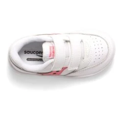 Baskets Bébé Fille Saucony Jazz Court 10 Baskets Bébé Fille Saucony Jazz Court -Gioseppo Chaussure Boutique saucony sl166312 blanc rose gris 3