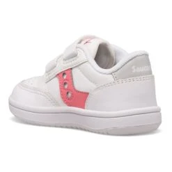 Baskets Bébé Fille Saucony Jazz Court 9 Baskets Bébé Fille Saucony Jazz Court -Gioseppo Chaussure Boutique saucony sl166312 blanc rose gris 4